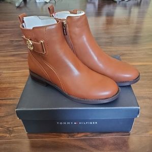 Tommy Hilfiger Tan Ankle Boots
